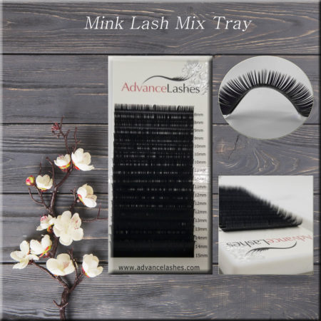 Mink Lash Mix Tray - "C" Curl