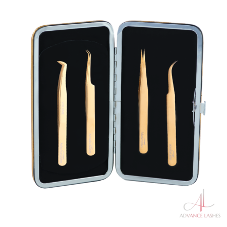 Tweezers Set #2 - Magnetic Case (4 Tweezers)