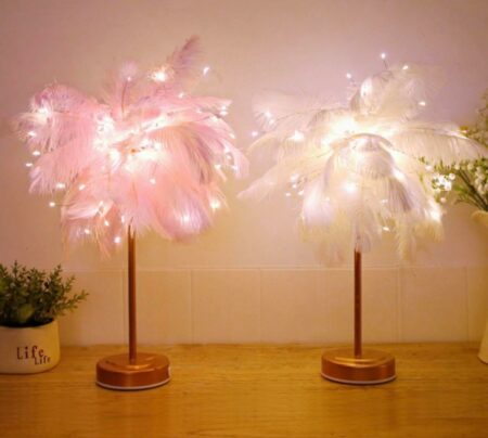 LED Feathers Lamp